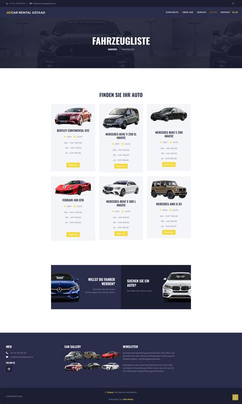 Car Rental in Gstaad .